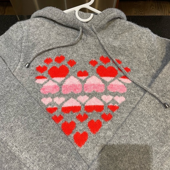 NWT Cupcake and Cashmere Hooded Heart Sweater - Picture 2 of 10